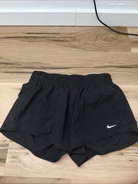 Nike Women’s Black Athletic Running Shorts with Swoosh